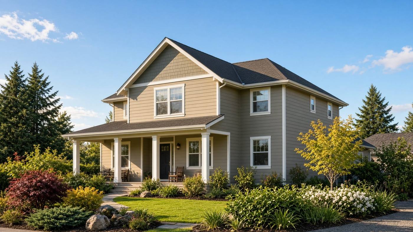 Sunny two-story residential home