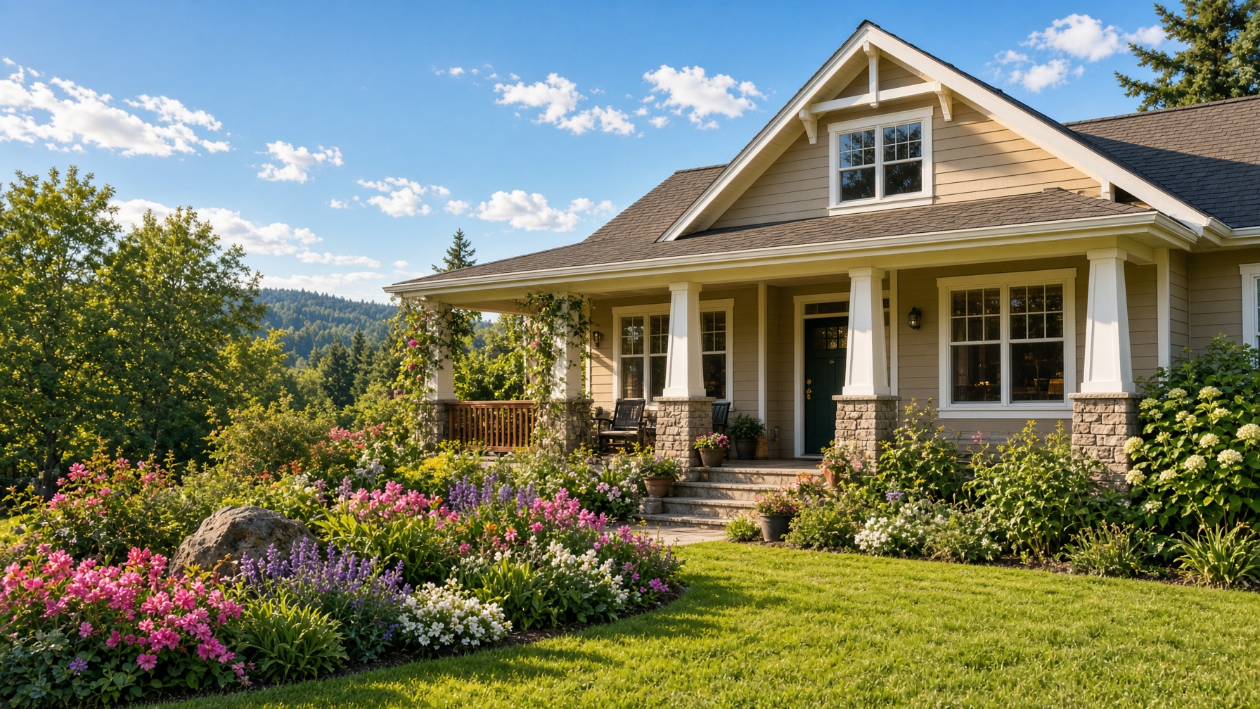 Sunny craftsman house